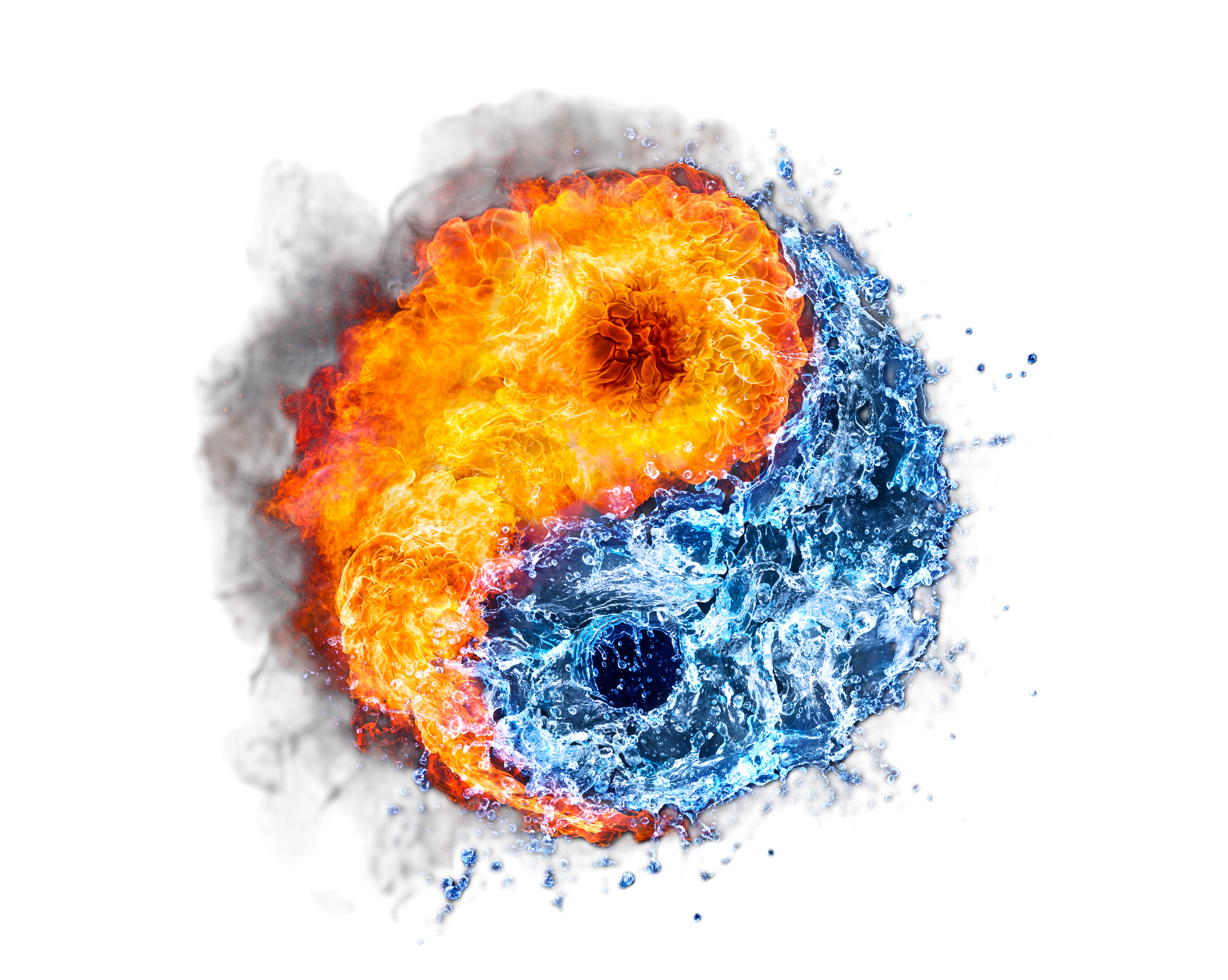 Yin Yang fire and water